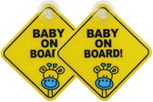 Baby On Board - Baby Aan Boord Met Zuignap - Autoraam Zuignap - Autoruit - Zuignap - 2 Stuks - Finnacle