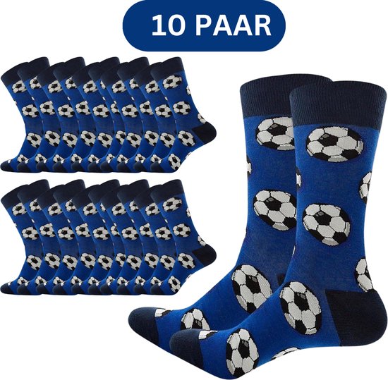 Winkrs - Sokken met ballen - 1 paar Sport voetbal sokken - Heren maat 41 tot 46 - 10 paar sokken