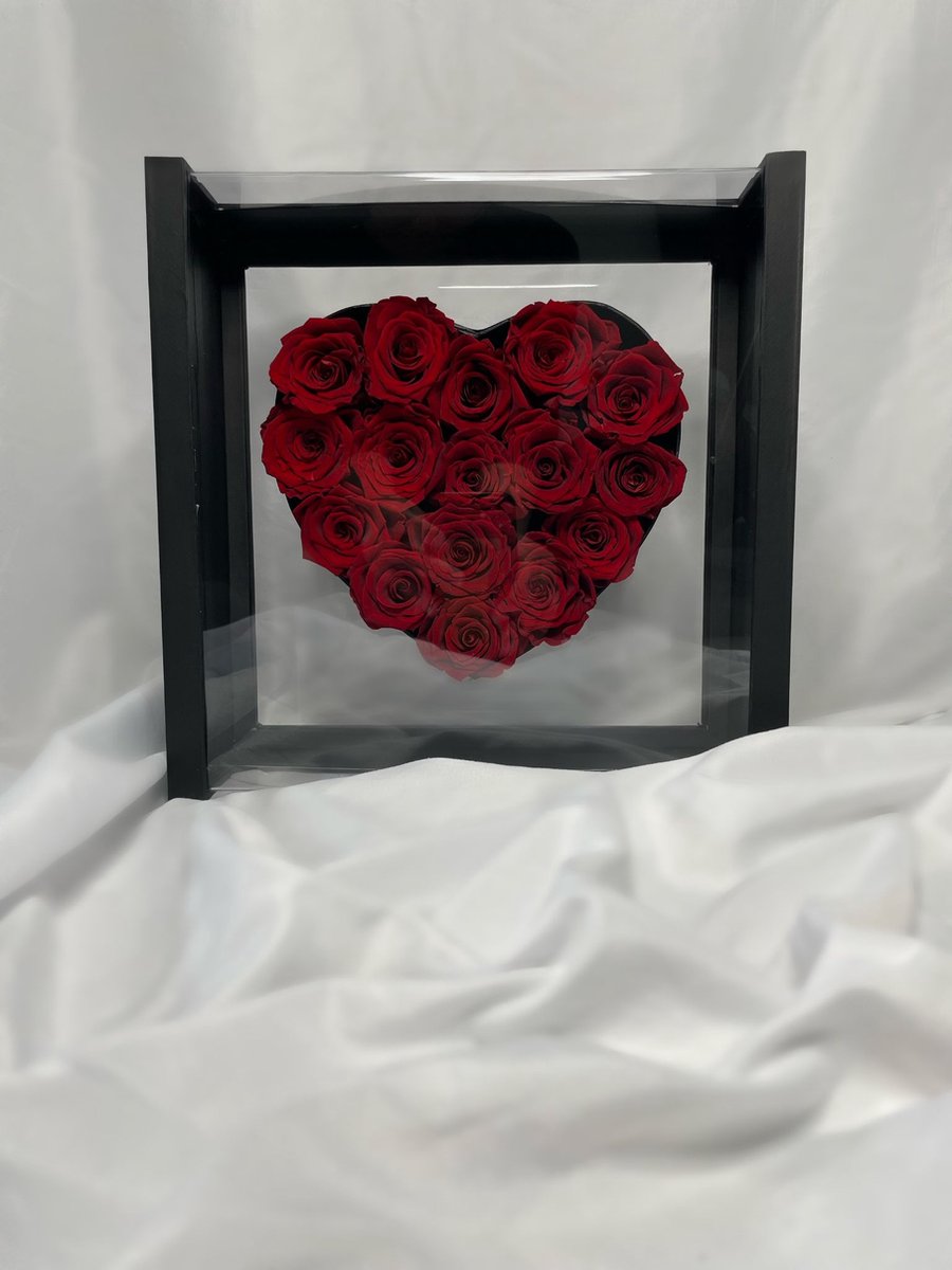 AG Luxurygifts Long life box - flower box - rozen box - cadeau - Moederdag cadeau - long life roses - heart - liefde - cadeau for haar