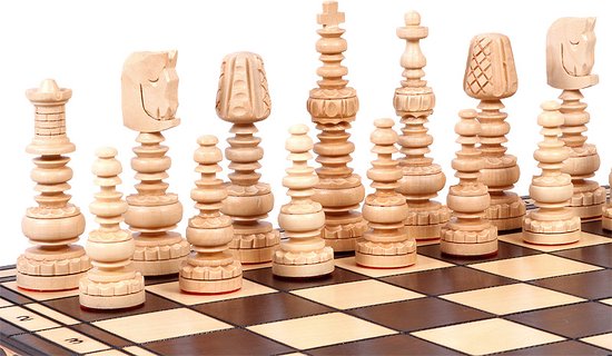 Afbeelding van het spel Mars schaakset - Opklapbaar Decoratieve Schaakbord met Schaakstukken - Koning 160mm - Schaakbord 600x300
