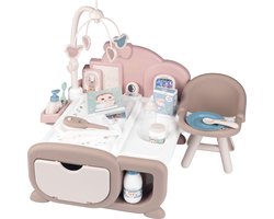Smoby - Baby Nurse - Kinderkamer - Verzorgingstafel- Bed - Baby - Pop