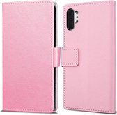 Cazy Hoesje Geschikt voor Samsung Galaxy Note 10 - Book Wallet Case - roze