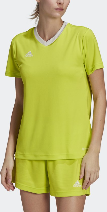 adidas Entrada 22 Shirt Women - maillots de sport - vert clair/blanc - Femme