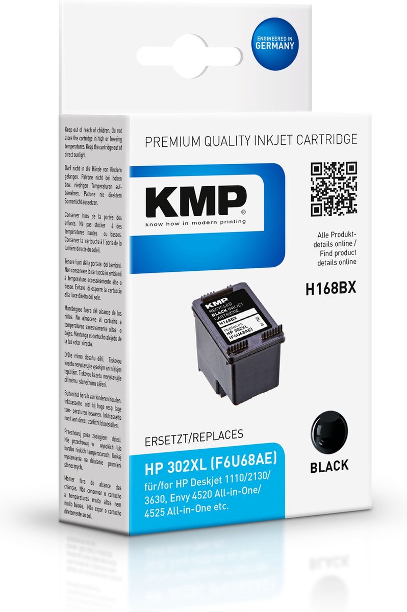 KMP H168BX inktcartridge Zwart