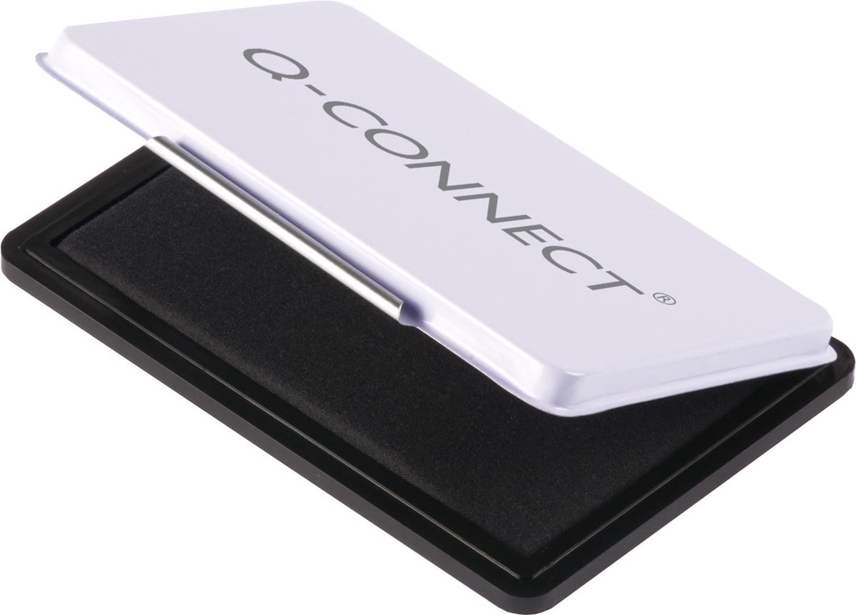 Q-CONNECT stempelkussen, ft 90 x 55 mm, zwart 10 stuks