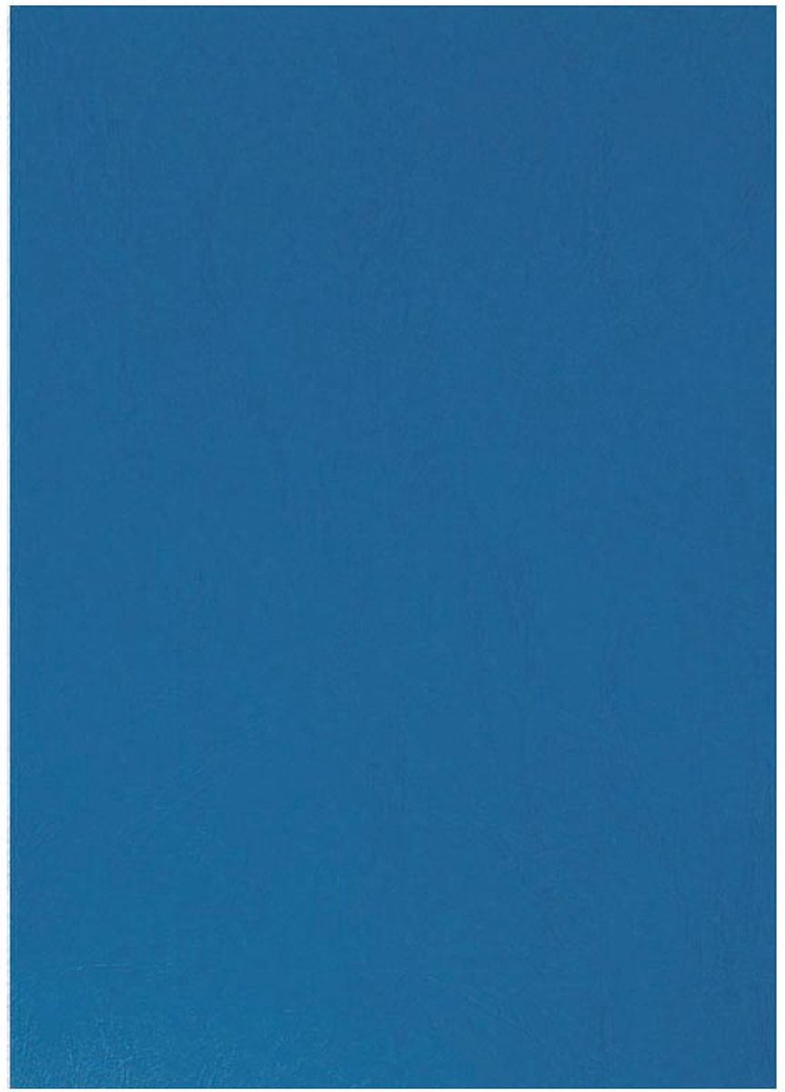 Q-CONNECT dekblad A4 leder 250 grams 100 stuks blauw