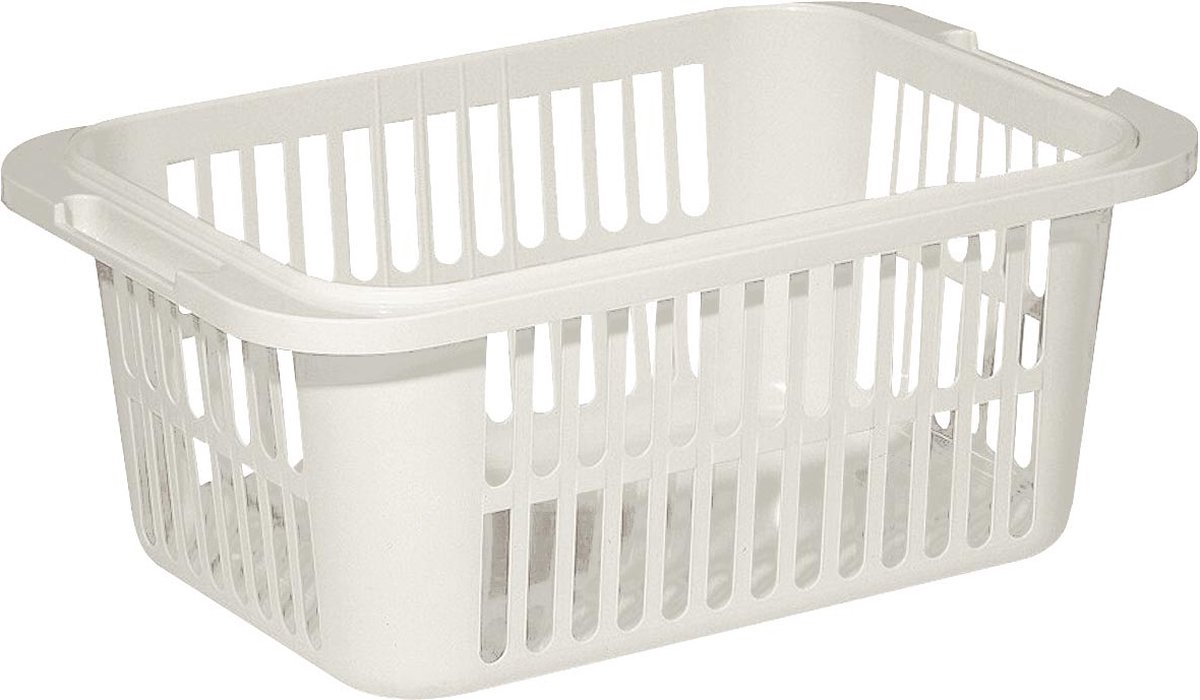 Curver Lingo wasmand, 66,5 x 43,5 x 38 cm, wit 5 stuks