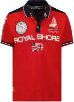 Polo Shirt Heren Rood Geographical Norway Royal Shore - L