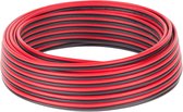 Speaker kabel luidsprekersnoer CCA rood / zwart 2x 0.75mm 10m