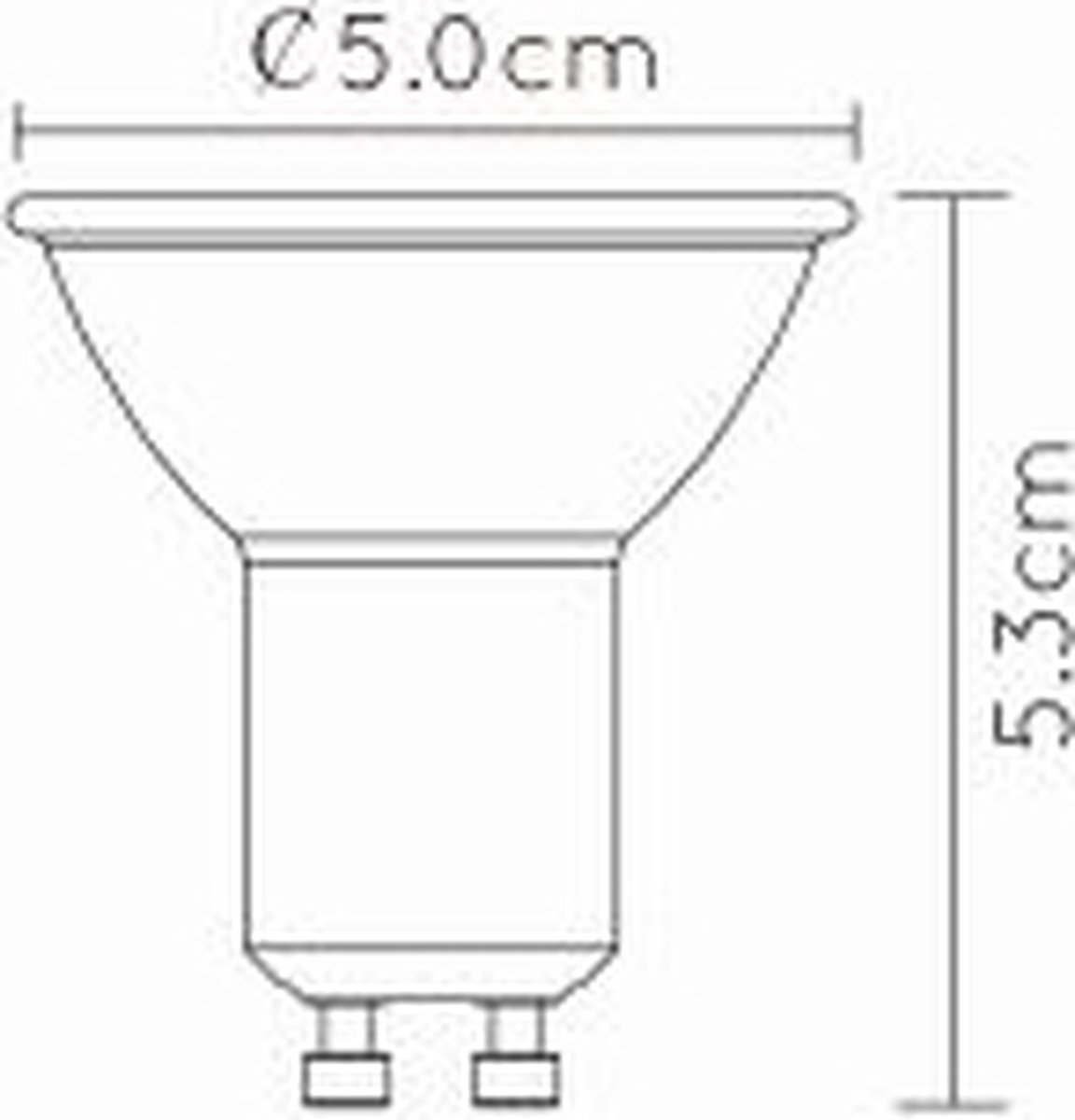 Lucide MR16 - Led Lampe - Ø 5 cm - LED Dim to warm - GU10 - 1x5W  2200K/3000K - Weiß