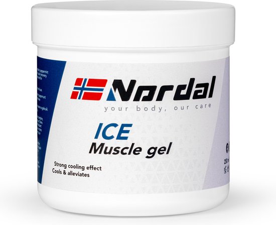 Nordal ICE Muscle gel pot met deksel erop. Sterk verkoelend effect. Koelt & verlicht.