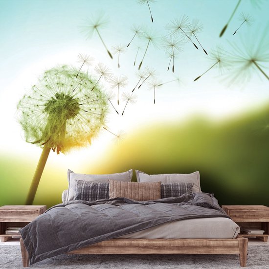 Vliesbehang 450x280 Cm Fotobehang Noorderlicht Boven De Bergen En Het Meer | Behang Op Maat Vliesbehang 450x280 Cm Natuur Design Met 3D Effect
