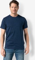Twinlife Heren lycra aop - T-Shirts - Luchtig- Elastisch - Sterk - Blauw - L