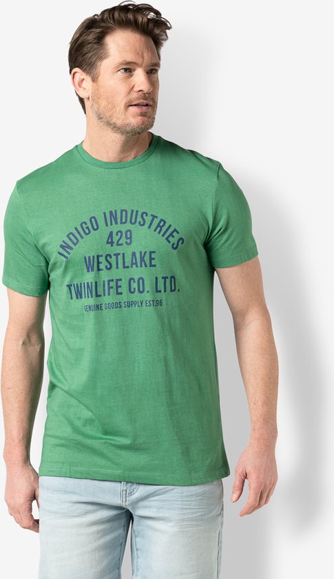 Twinlife Heren logo - T-Shirts - Luchtig - Vochtabsorberend - Groen - M