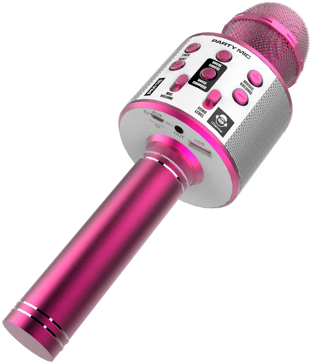 iDance PARTY MIC Roze Karaokemicrofoon