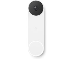 Google Nest Videodeurbel - Deurbeldrukker - Batterij - Wit