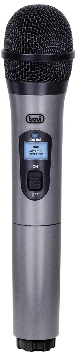 Trevi EM 401 Microfoon voor podiumpresentaties Draadloos Zwart Grijs
