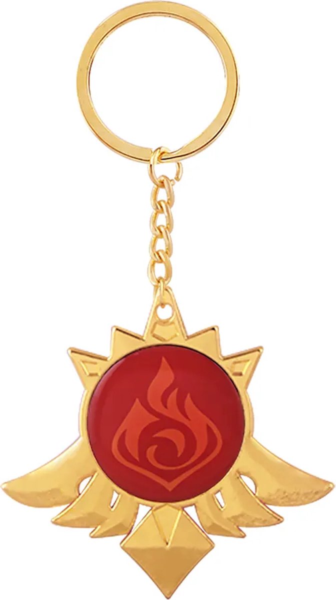 Genshin Impact - Vision - Pyro - Mondstadt - Sleutelhanger/Keychain - Anime Merchandise - Figure - Manga