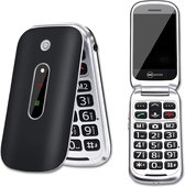 Senioren Telefoon Grote Toetsen - Senioren GSM - Klaptelefoon Simlock Vrij - SOS knop - Prepaid Telefoon Met Simkaart - Senioren Mobiele Telefoon