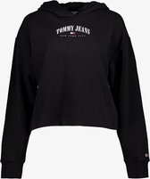 Tommy Hilfiger cropped dames hoodie zwart - Maat XS