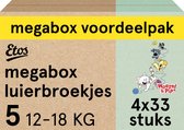 Etos Luierbroekjes - Woezel & Pip - Maat 5 - 12 tot 18 kg - Megabox Voordeelpak - 132 stuks