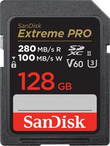 Carte SD SanDisk Pro 128 Go V60 UHS-II 280/100 Mo