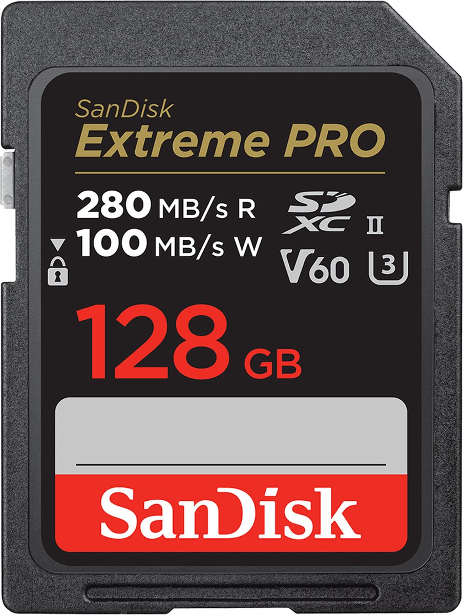 SanDisk Pro 128GB V60 UHS-II SD Cards 280/100MB