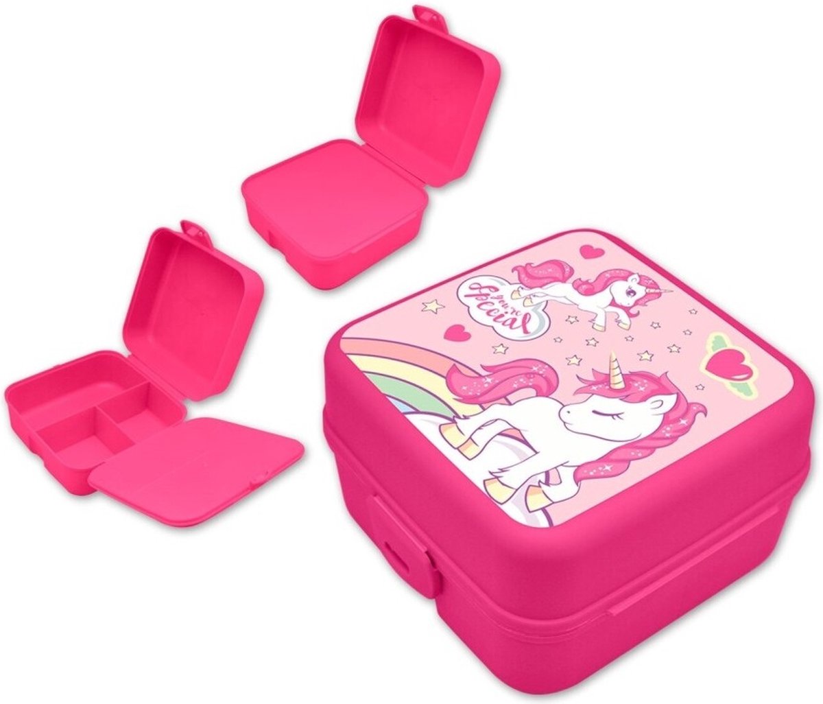 Goedkoopste Unicorn Lunchbox met Meerdere Compartimenten Unicorn