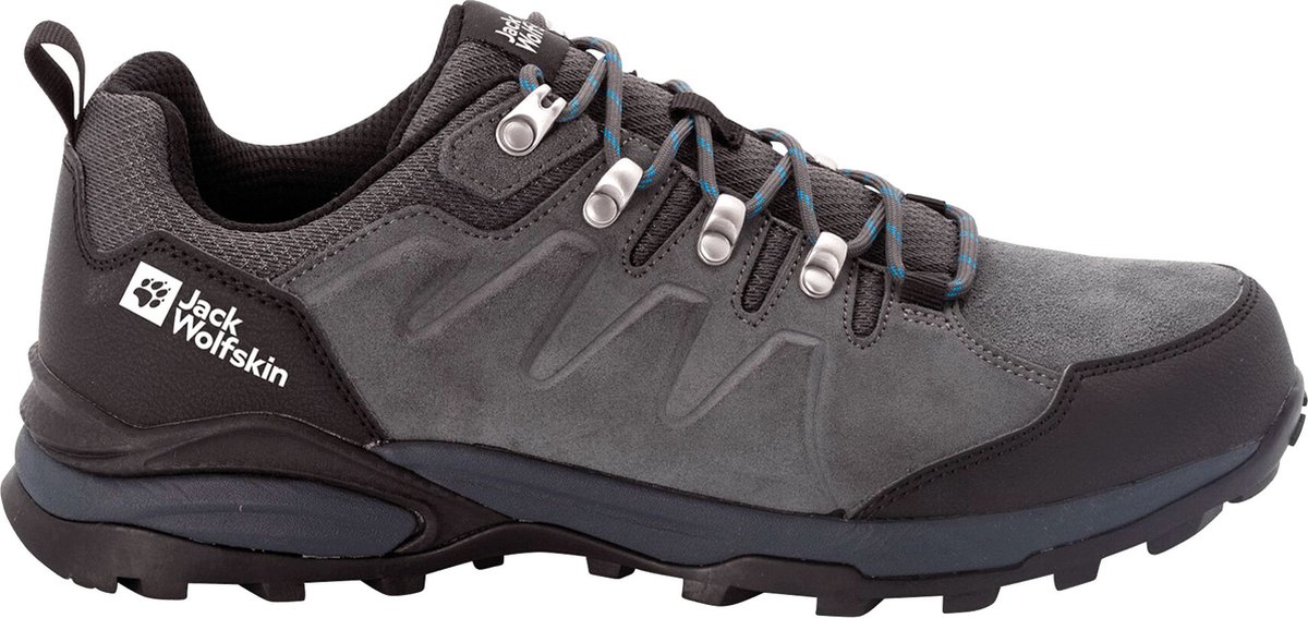 Jack Wolfskin REFUGIO TEXAPORE LOW M Heren Wandelschoenen - grijs / zwart - Maat 45