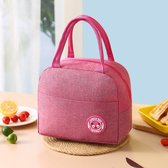 Koeltas - Praktisch en Compact - Voor Zomerse Picknicks, School, Werk en Lunch - Geschikt voor Volwassenen en Kinderen - In een Klassiek Roze kleur