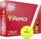 Wilson Staff Triad 2022 Golfballen - Geel -12 Stuks