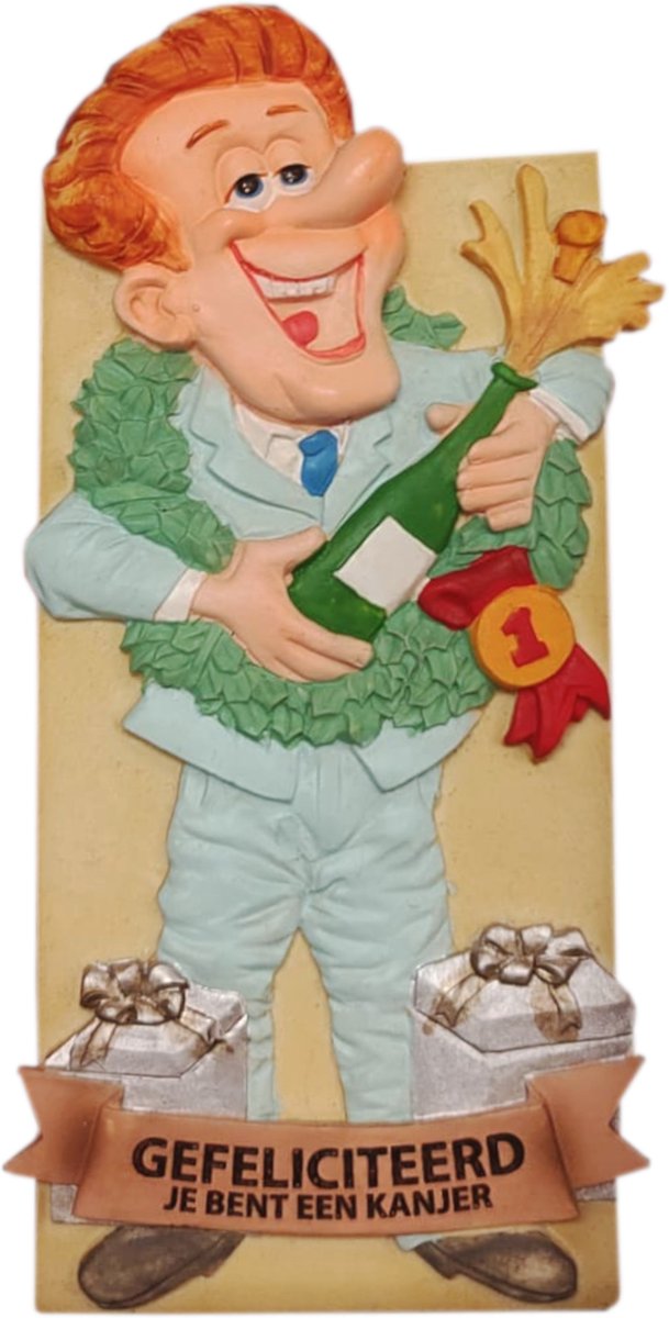 Tegeltje - Gefeliciteerd kanjer (man)