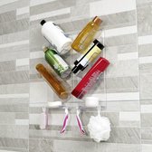 No Drilling Shower Caddy - Badkameropslag en accessoires - Badkamerorganizer Douche Caddy met haak en scheermeshouder voor shampoo, eenvoudig te reinigen