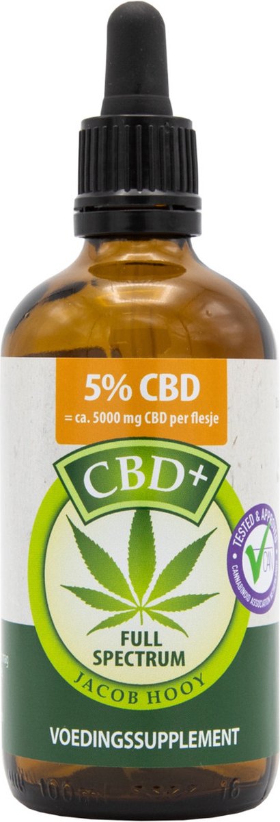 Goedkoopste CBD olie 5 (Jacob Hooy) - 100 ml