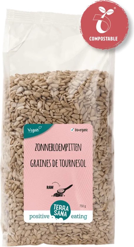 Terrasana Raw Zonnebloempitten - 750 gram