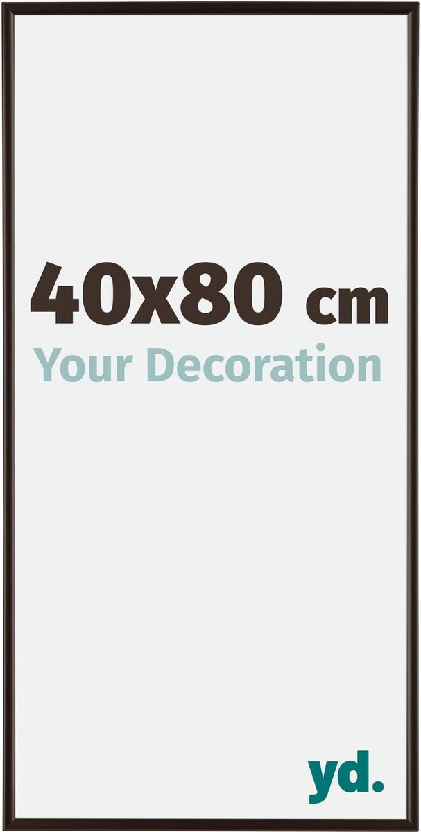 yd. Your Decoration - Fotolijst 40x80 cm - Kunststof - Antraciet - Evry