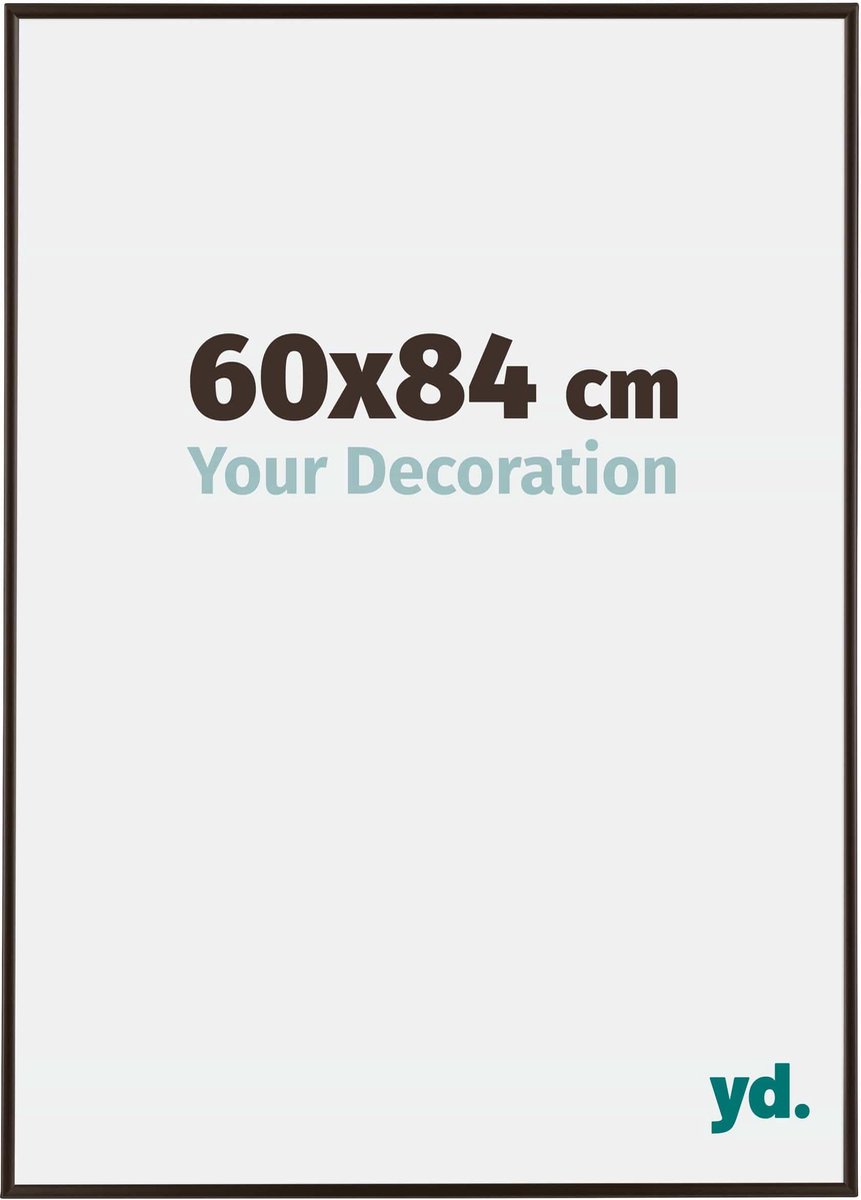 yd. Your Decoration - Fotolijst 60x84 cm - Kunststof - Antraciet - Evry