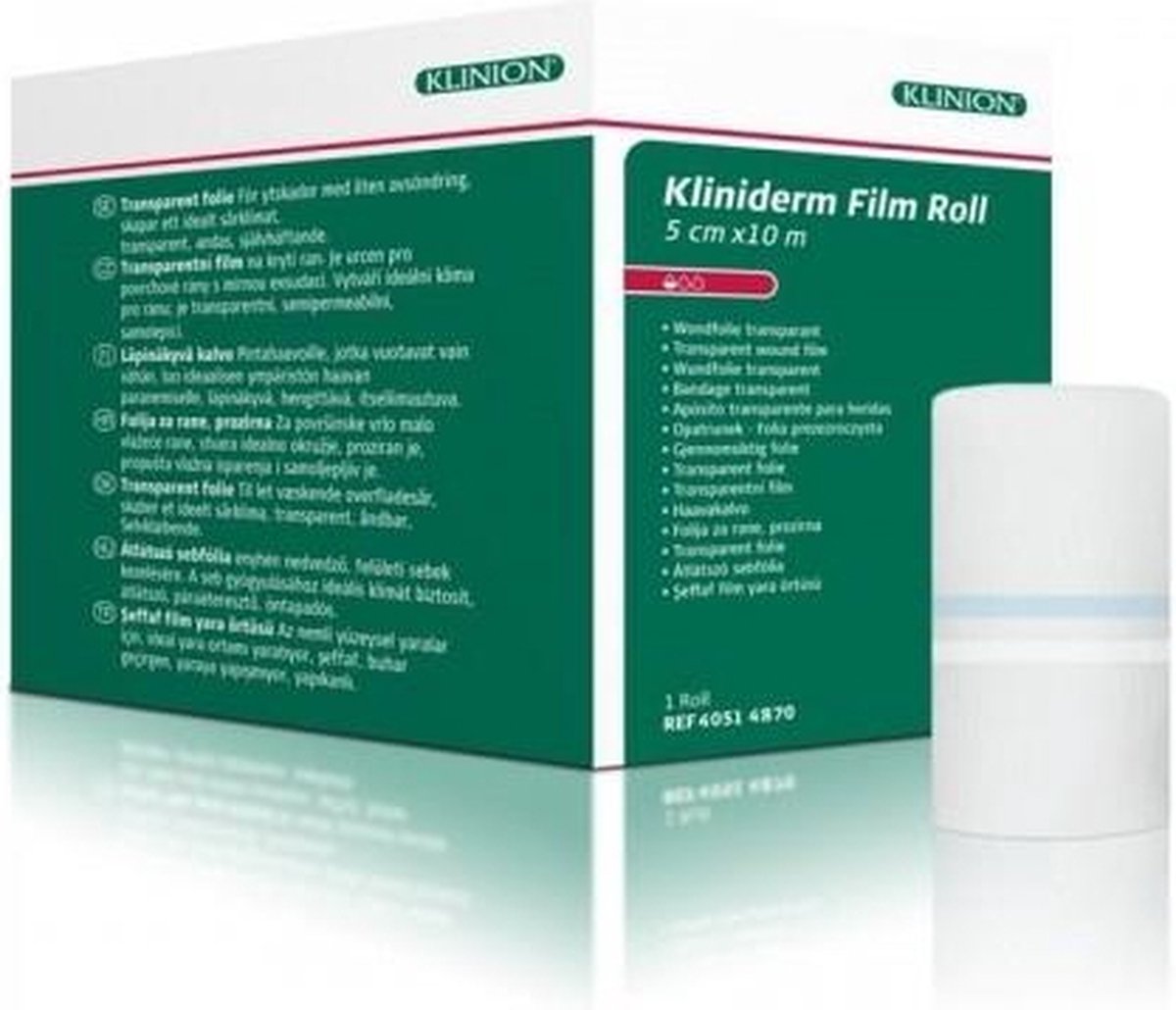 Goedkoopste Klinion Kliniderm Film Roll wondfolie niet steriel 5cm x 10m Klinion