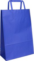 Tassen Papier - Blauw - A5 - 18+8x25 - Anses Plates - Bleu Roi