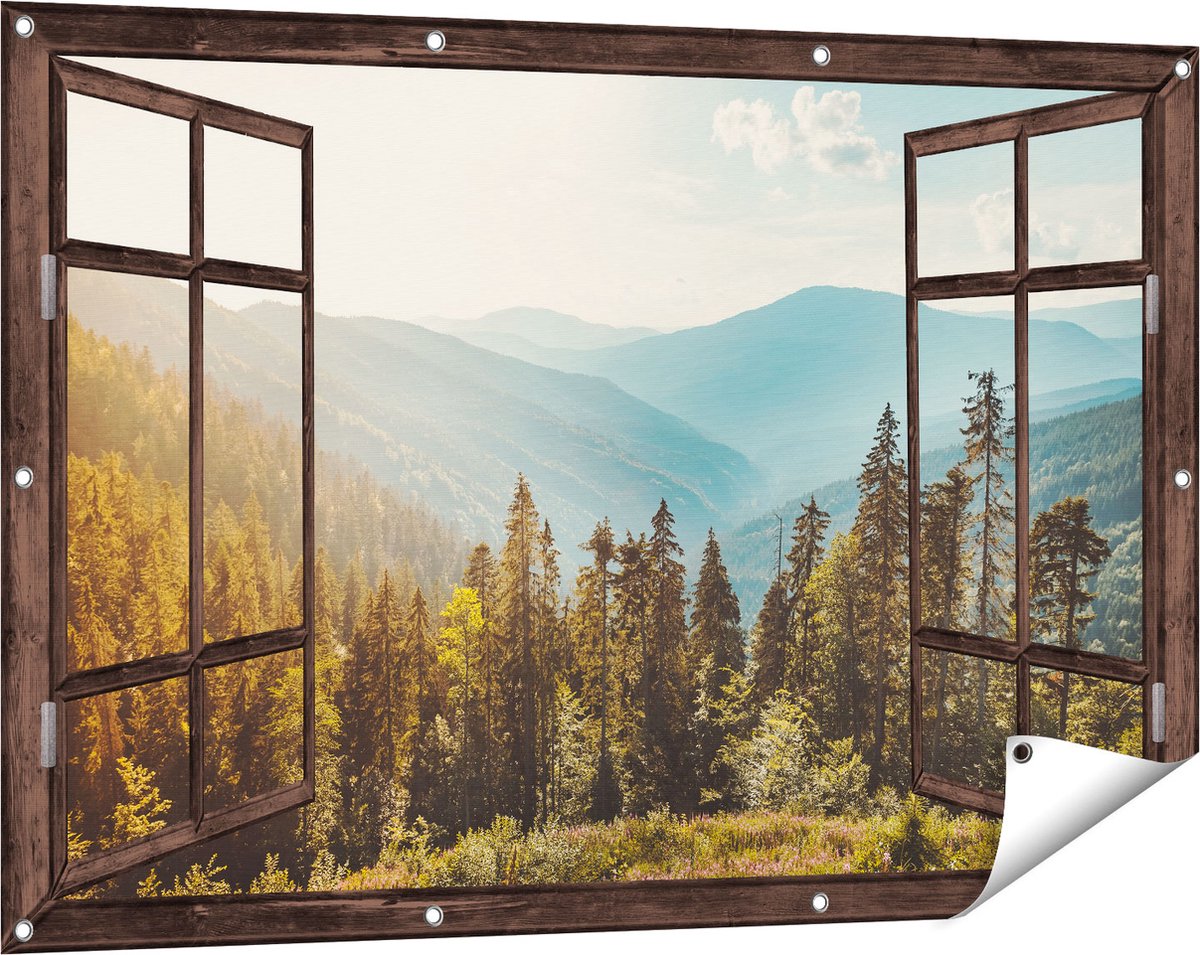 Tuinposter met ringen 90x120 cm | nu €70,99 | 14% korting