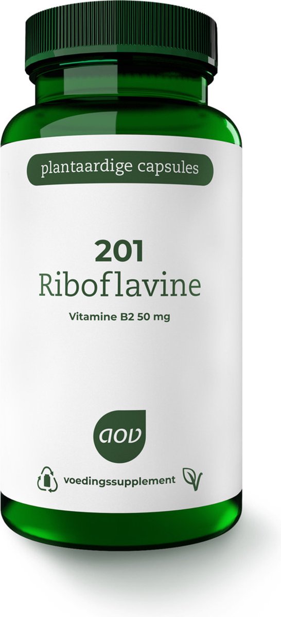 Goedkoopste AOV 201 Riboflavine - 100 vegacaps - Vitaminen - Voedingssupplement