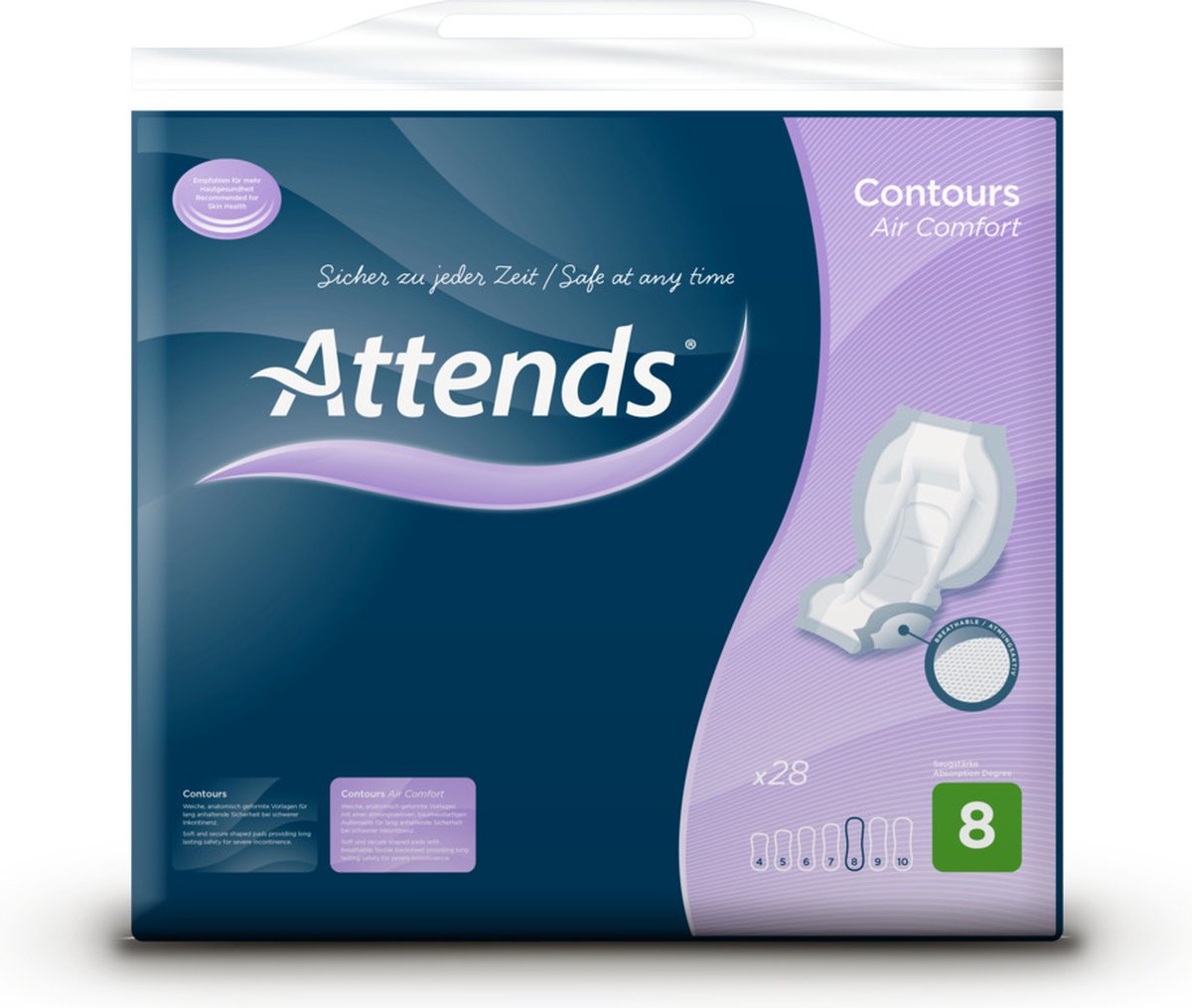 Goedkoopste Attends Contours air comfort 8 (28st