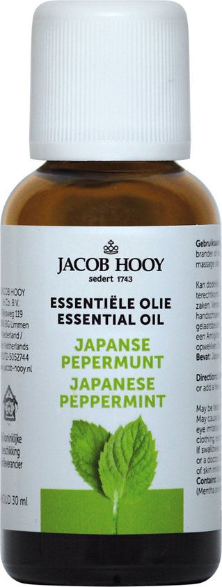 Jacob Hooy Japanse Pepermunt - 30 ml - Etherische Olie
