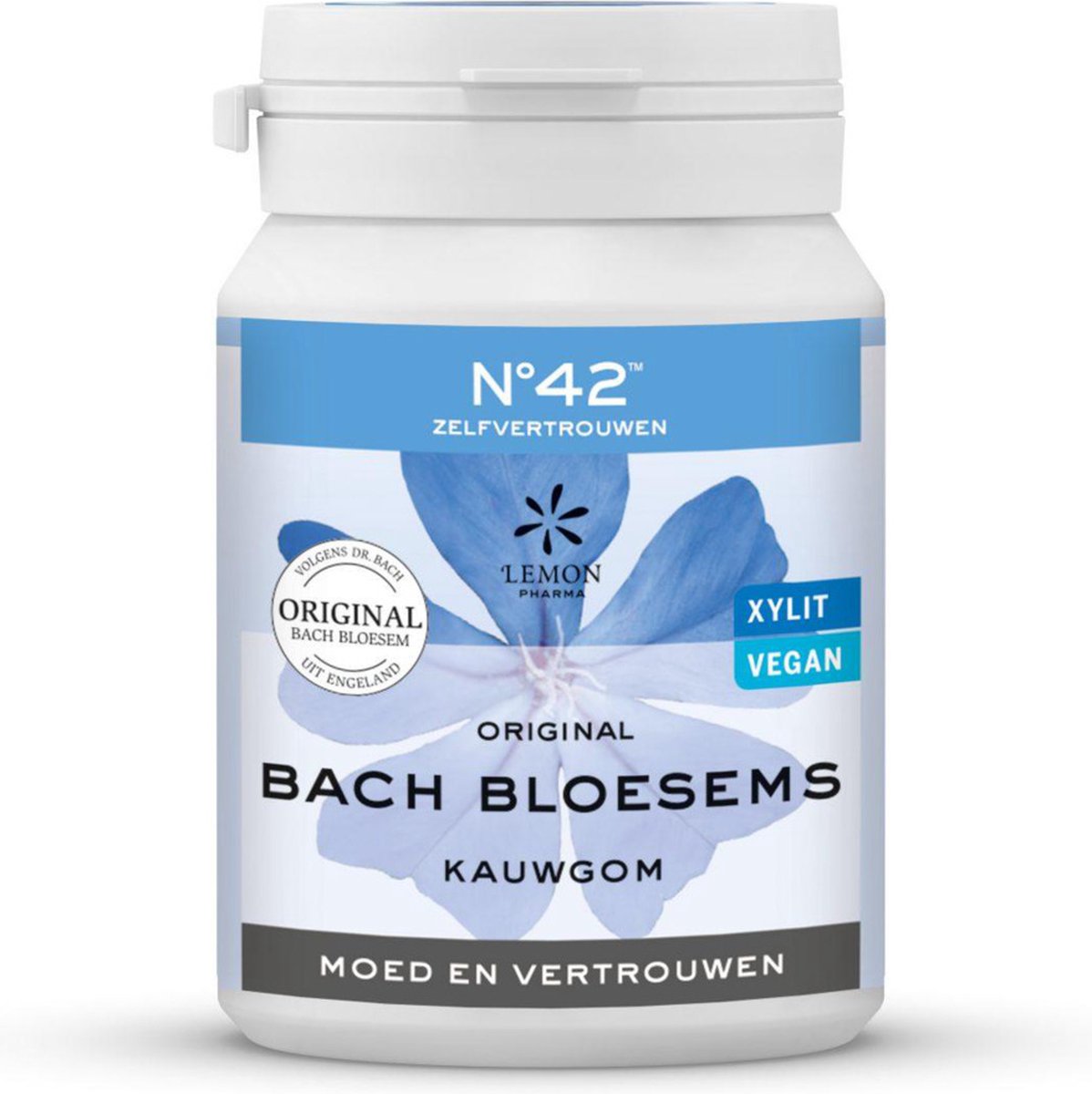 Bach Bloesem Kauwgom nr. 42 vertrouwen 60 Gram