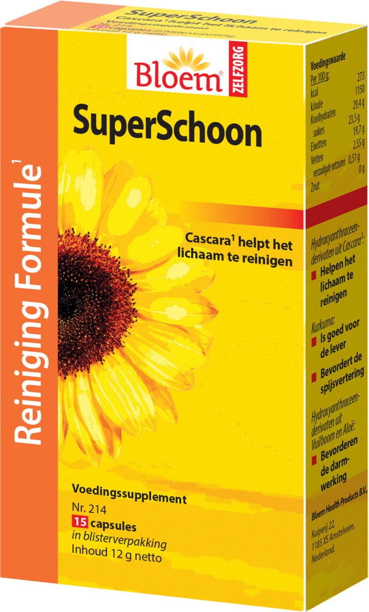 Bloem SuperSchoon - 15 capsules