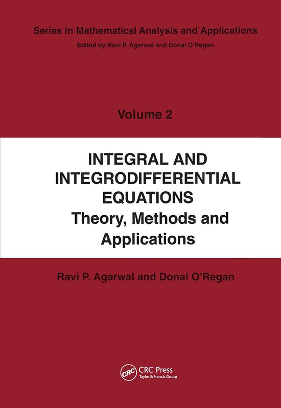 Mathematical Analysis and Applications- Integral and Integrodifferential Equations