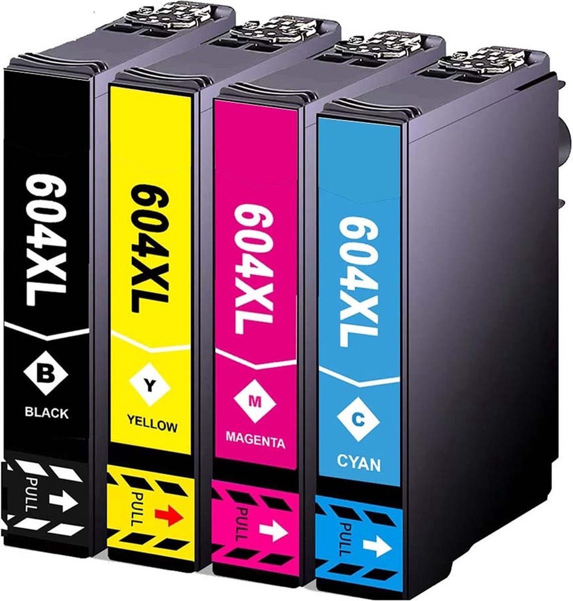 Inktcartridges Geschikt voor Epson 604 / 604XL Multipack van 4 stuks Geschikt voor...