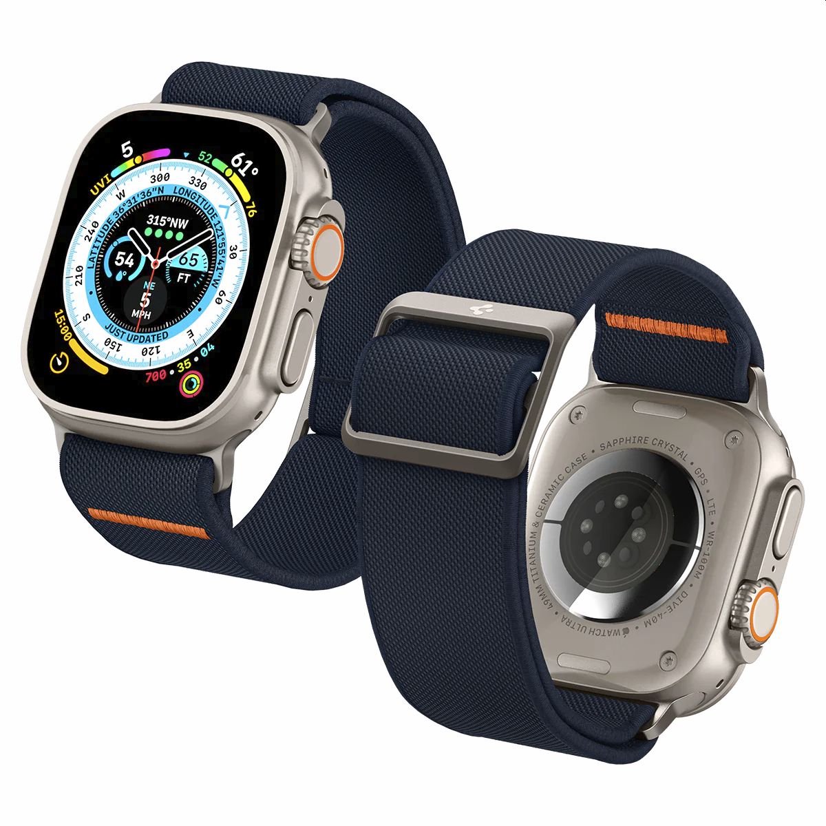 Spigen Fit Lite Ultra Watchband - Geschikt voor Apple Watch 4-5-6-7-8-SE-Ultra (42-44-45-49mm) - Navy