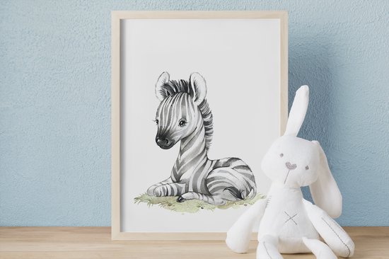 No Filter - Affiches Bébé Animaux - 4 pièces - 30x40 cm (A3) - Animaux de Safari - Affiches Chambre de bébé/ chambre d'enfant