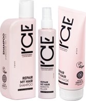 ICE-Professional REPAIR MY HAIR Shampooing Keratin Filler Set de 3 produits
